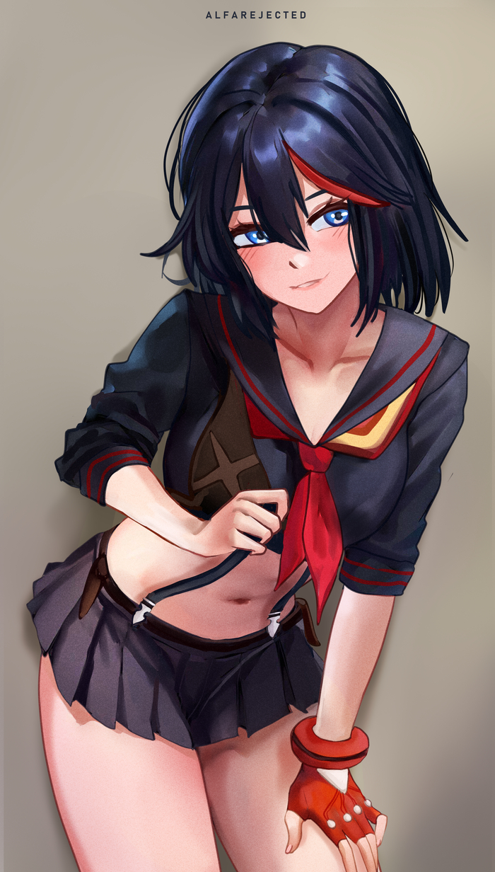 Ryuuko Anime Art, , Kill la Kill, Matoi Ryuuko, Senketsu, Pixiv, 