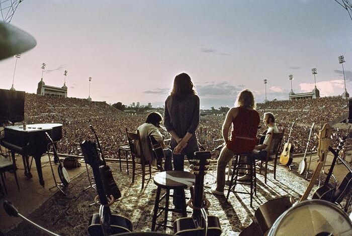Crosby, Stills, Nash &amp; Young. Jeppesen Stadium, , 1974.