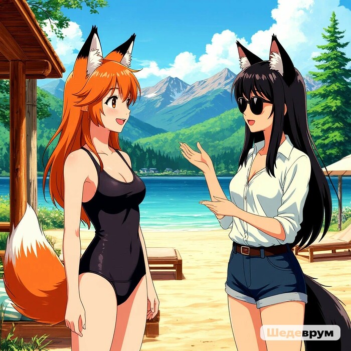    ,  , Anime Art, Animal Ears, , , , ,  (), , 