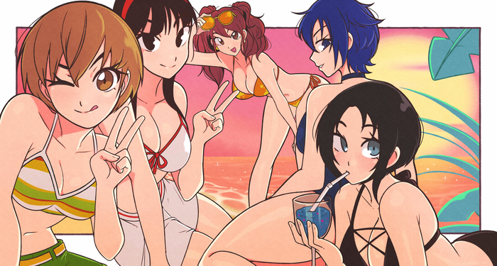  Anime Art, , , Persona, Persona 4, Chie Satonaka, Amagi Yukiko, Kujikawa Rise, Naoto Shirogane, Marie (Persona 4), 