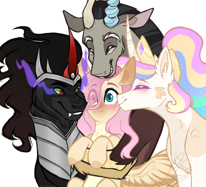    My Little Pony, Fluttershy, Princess Celestia, MLP Discord, King Sombra