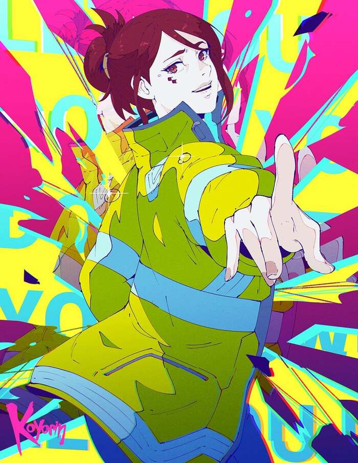     - , Anime Art, Cyberpunk: Edgerunners, Koyorin