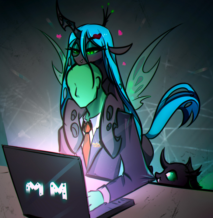 - My Little Pony, Anon, Queen Chrysalis, Changeling