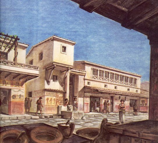 Улица в небогатом квартале Древнего Рима