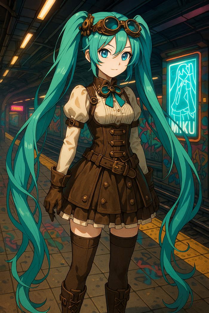  .  ,  , Hatsune Miku, Anime Art, Dall-e, , 