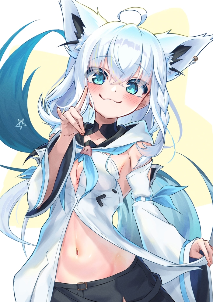 Fubuki , Anime Art, Animal Ears, Shirakami Fubuki, Virtual YouTuber, Hololive