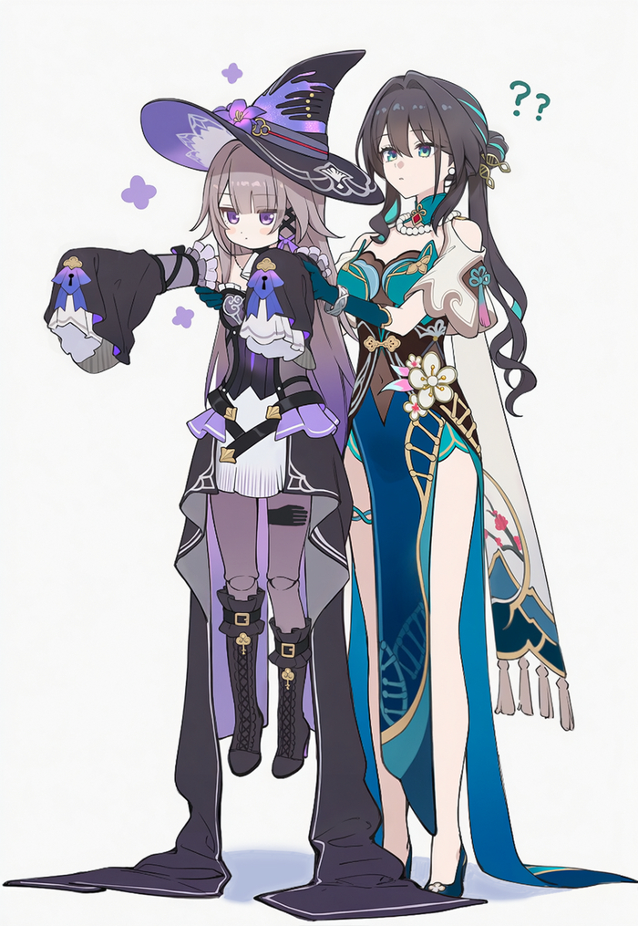  ? Anime Art, Honkai: Star Rail, The Herta (Honkai: Star Rail), Ruan Mei (Honkai: Star Rail), Poki (j0ch3fvj6nd),  