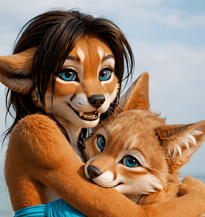    Wolfmks #1786 ,  , Furry Art,  , Stable diffusion 3, , Furotica, Furotica female