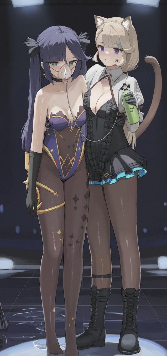      Genshin Impact, , Anime Art, Mona (Genshin Impact), Lynette (Genshin Impact), ,   