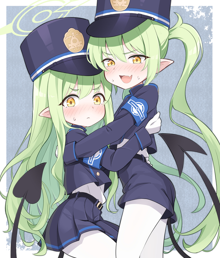      ... , Anime Art, Blue Archive, Tachibana Hikari, Tachibana Nozomi, 
