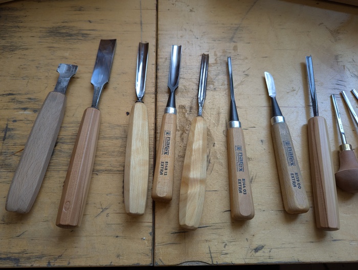 Отдельно крупные стамески