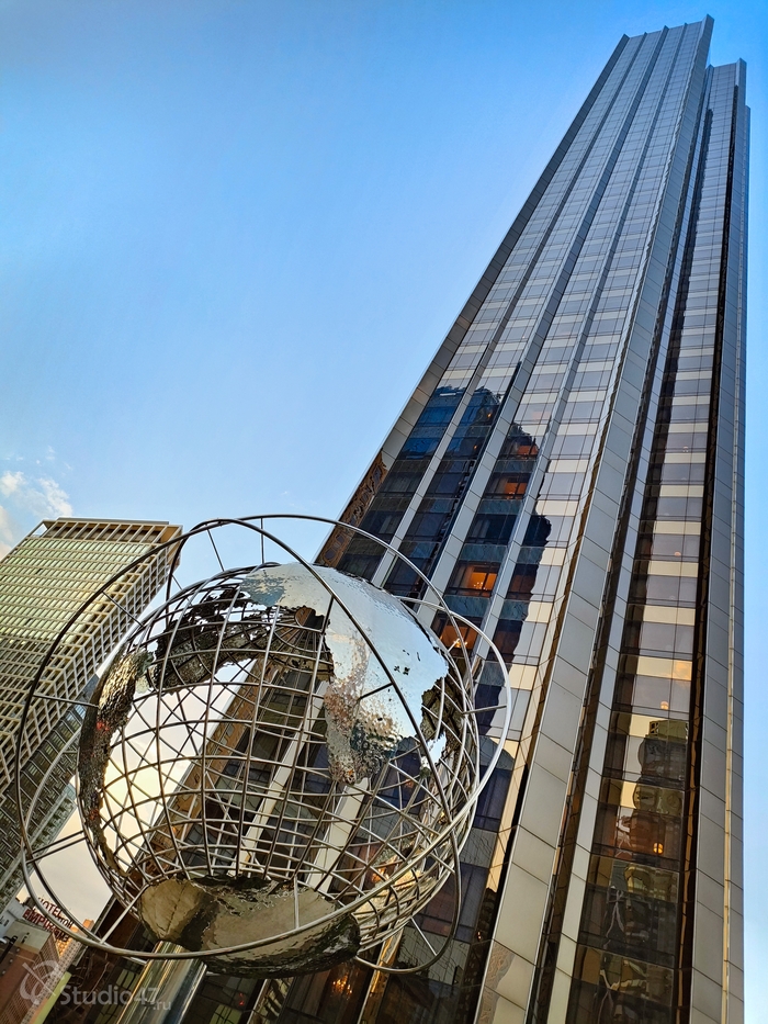 Globe Sculpture at Columbus Circle