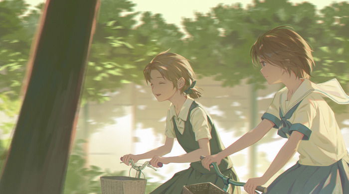  , Anime Art, Original Character, Seifuku, , , 