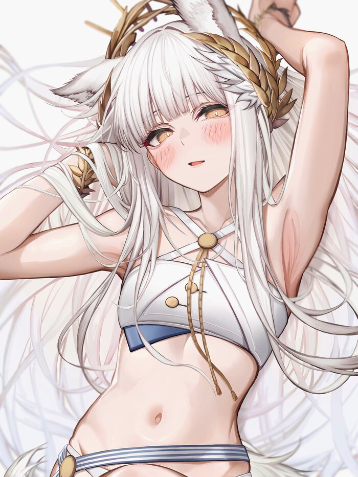 Platinum Anime Art, , Platinum, Arknights, Tab head, Animal Ears