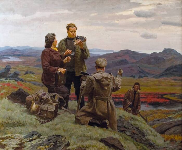 Фролов Серафим Леонидович. "Советские геологи". 1951 г.