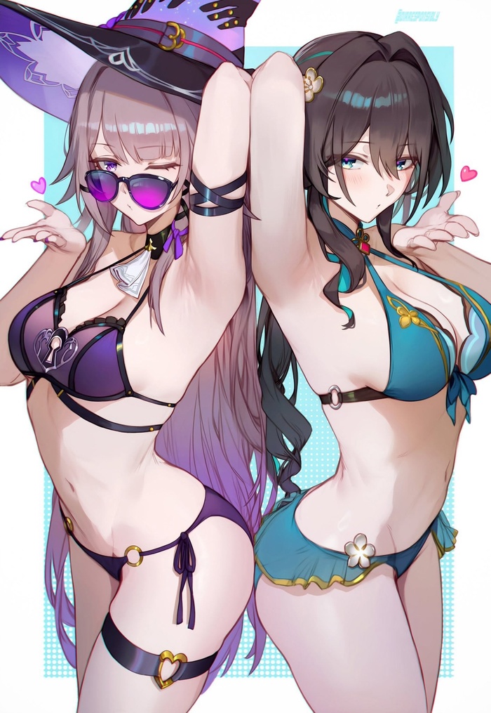 ? ? , Anime Art, Ruan Mei (Honkai: Star Rail), The Herta (Honkai: Star Rail), Honkai: Star Rail, ,  