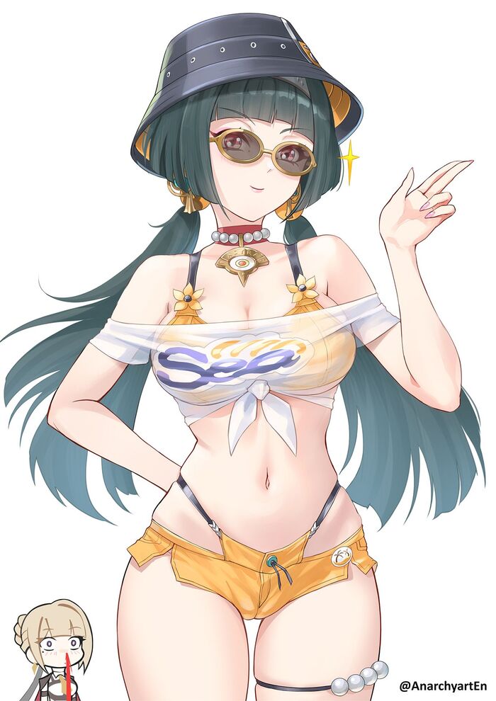 Astra Anime Art, , Zenless Zone Zero, Astra Yao (zzz), Evelyn Chevalier (zzz), Belle (zzz), 