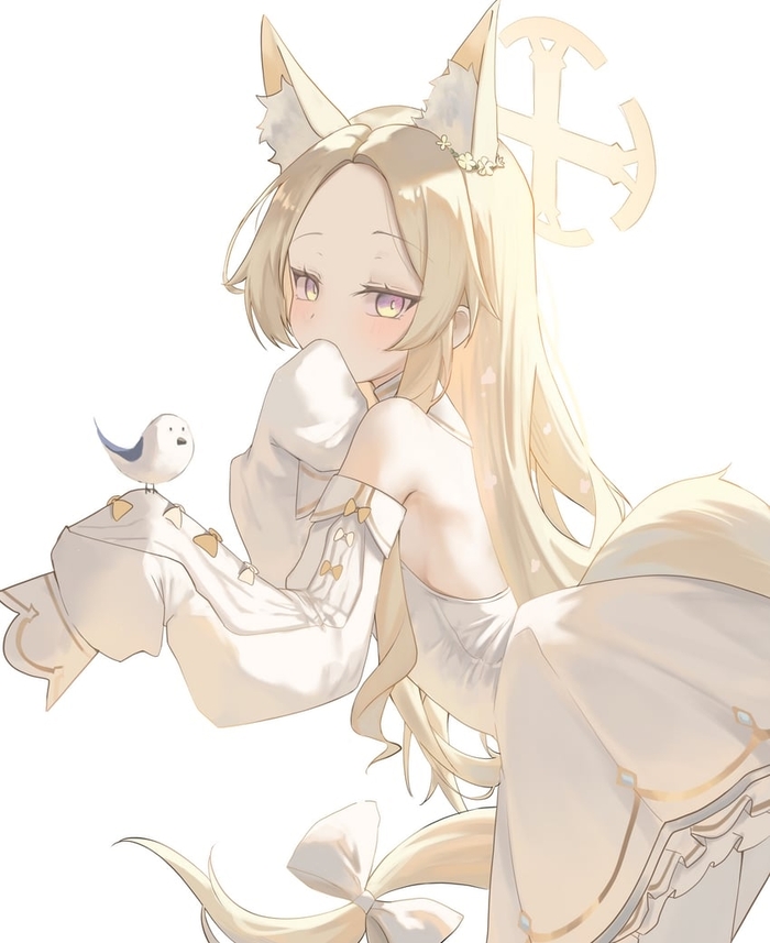 Seia , Anime Art, Animal Ears, Blue Archive, Yurizono Seia