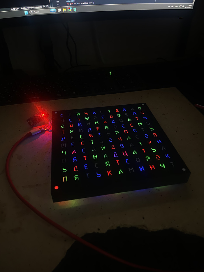 WordClock  :     ?  , , Arduino, , , , 3D , , , 3D , ,  ,  ,  , 