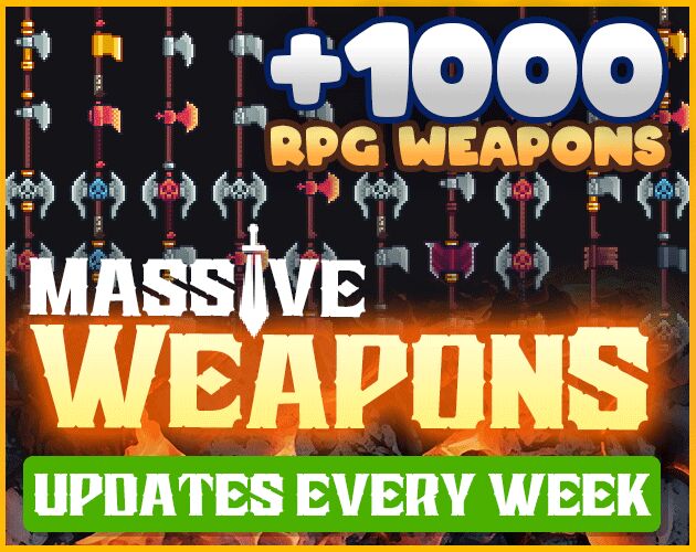   Platformer Asset Pack 16x16, Massive Weapons 32x32 | JOYQUEST   Itch.io ,  , , Gamedev, , Pixel Art, , Itchio, , Asset,  , , , YouTube, 