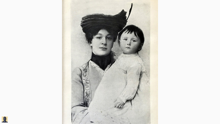 Мария Куприна-Иорданская, первая жена Куприна, с их дочерью Лидией.