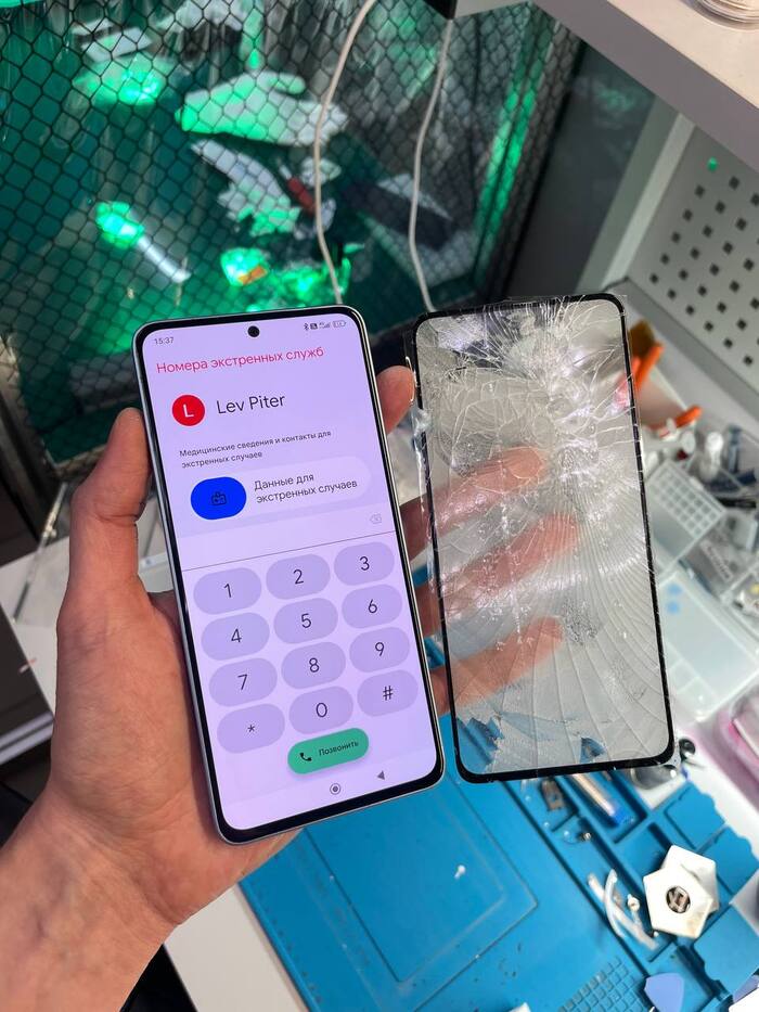 Разбилось стекло на Xiaomi Redmi Note 13 4G, но дисплей цел - поэтапно показываем, как сэкономить на ремонте