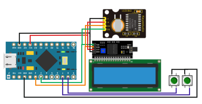  DS3231 I2C - Arduino Pro Micro Arduino,  , YouTube,  , Ardublock, ,  , 