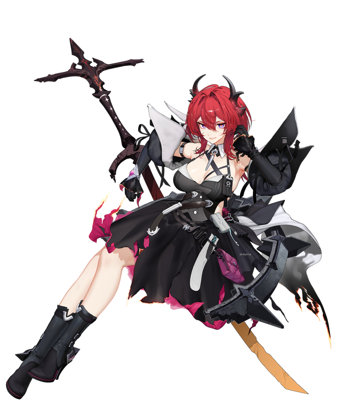 Laevatein Anime Art, , Arknights: Endfield, Laevatain (Endfield)