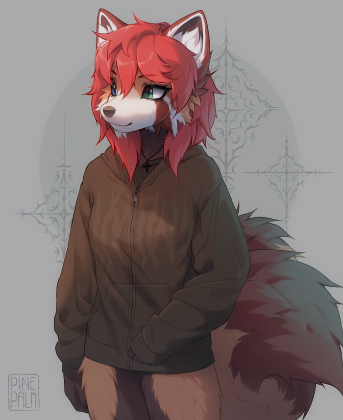  , Furry Red Panda, Furry Art, 