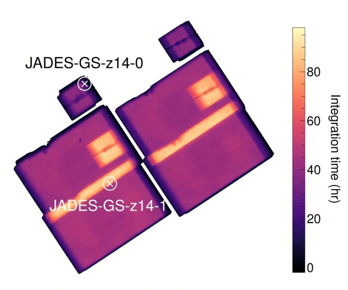     JADES deep MIRI/F770W       JADES-GS-z14-1  JADES-GS-z14-0. JADES-GS-z14-1     ,     70,7 .