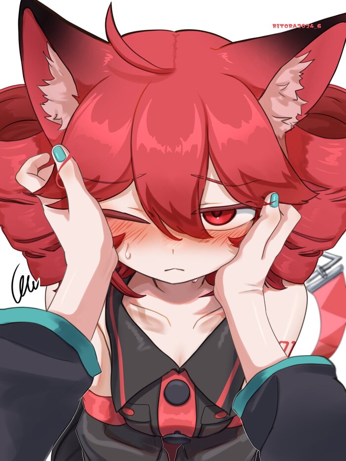  , Anime Art, Kasane Teto, Utau, Utauloid, Hatsune Miku, Vocaloid, Animal Ears, 