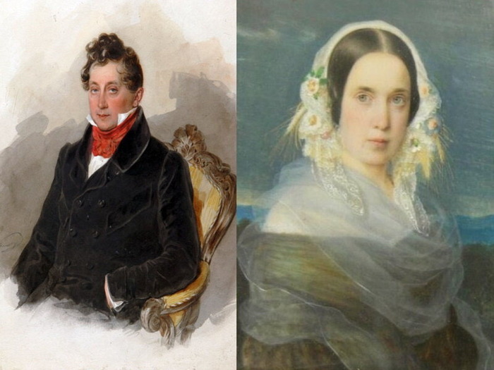 Михаил Юрьевич и Луиза Карловна.