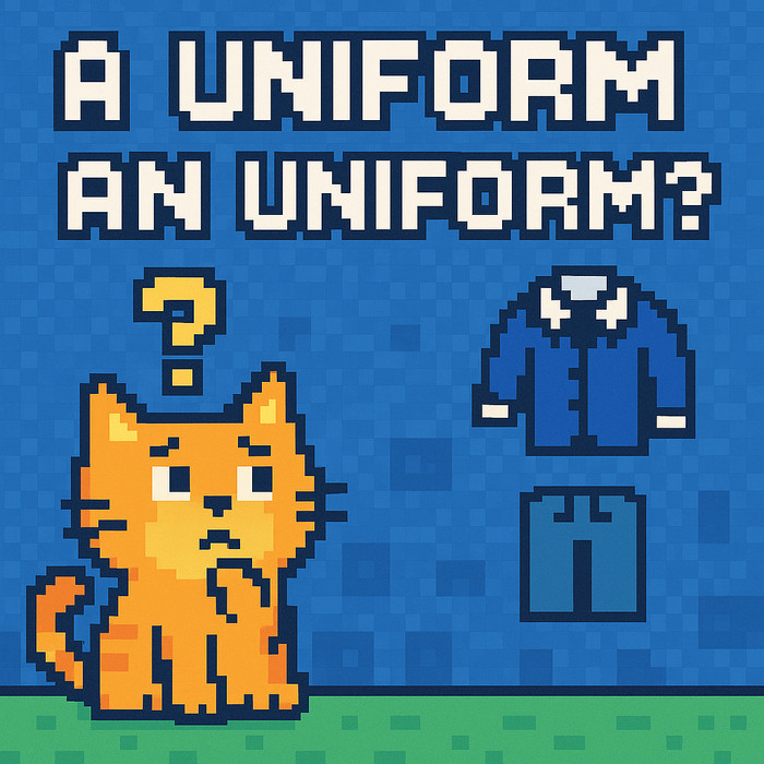   : a uniform  an uniform?  ,  , ,  ,  