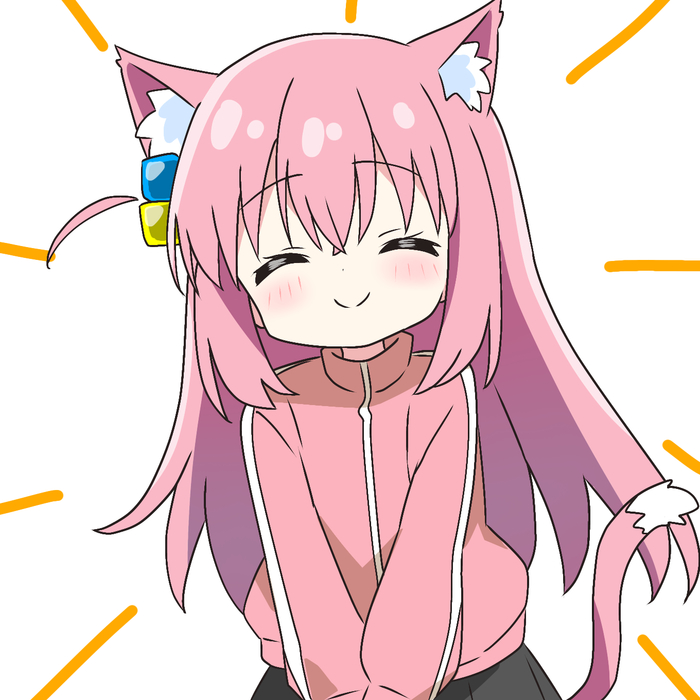 Neko Bocchi Anime Art, , Bocchi the Rock!, Gotou Hitori, Animal Ears, Pixiv