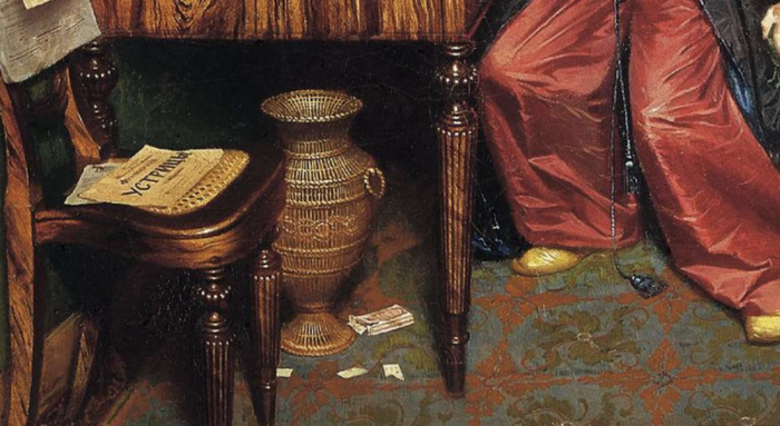 Павел Федотов. Завтрак аристократа. 1849-1850. Фрагмент