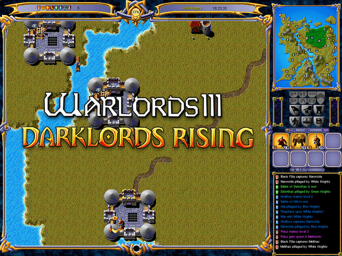 Стратегия Warlords III: Darklords Rising в браузере
