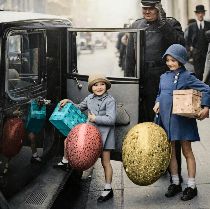 Любопытные фотографии из прошлого Великобритании. 20 раскрашенных фотографий ХХ века. Часть 21 Фотография, Старое фото, 20 век, Великобритания, Англия, Лондон, Колоризация, Длиннопост