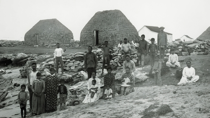 Жители Ниихау в 1885 году.