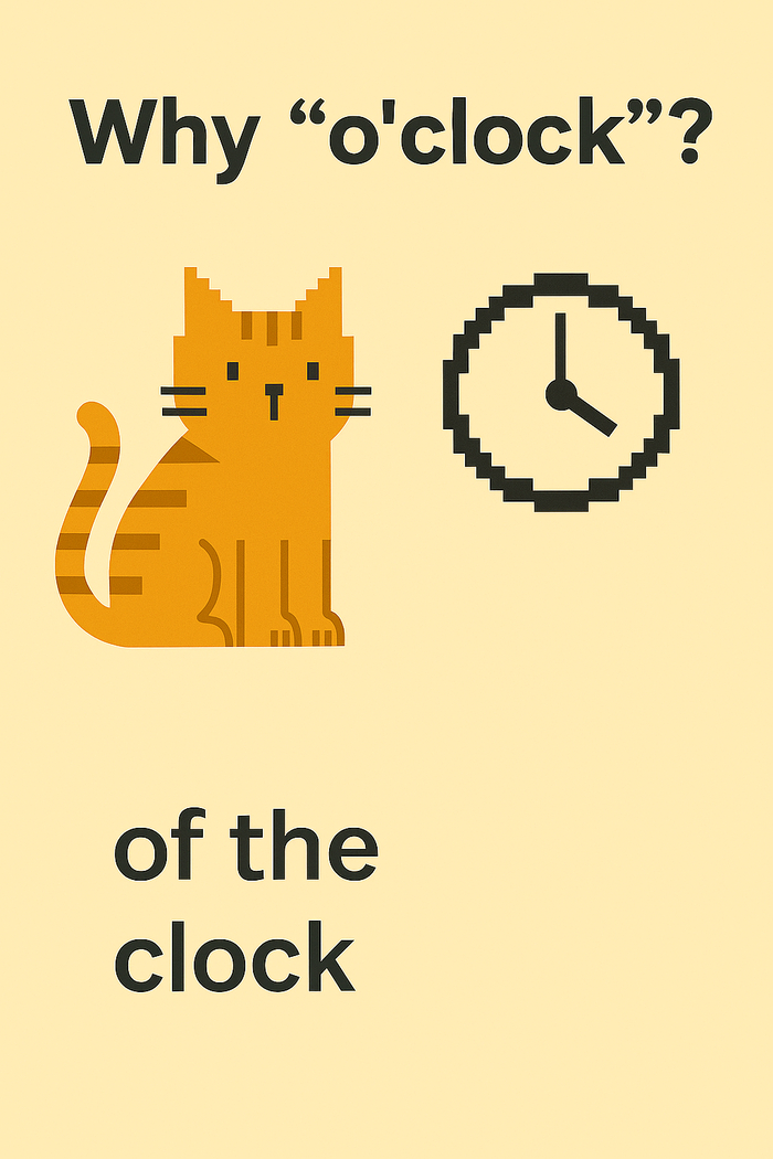 От колокола до часов: короткая история слова o’clock