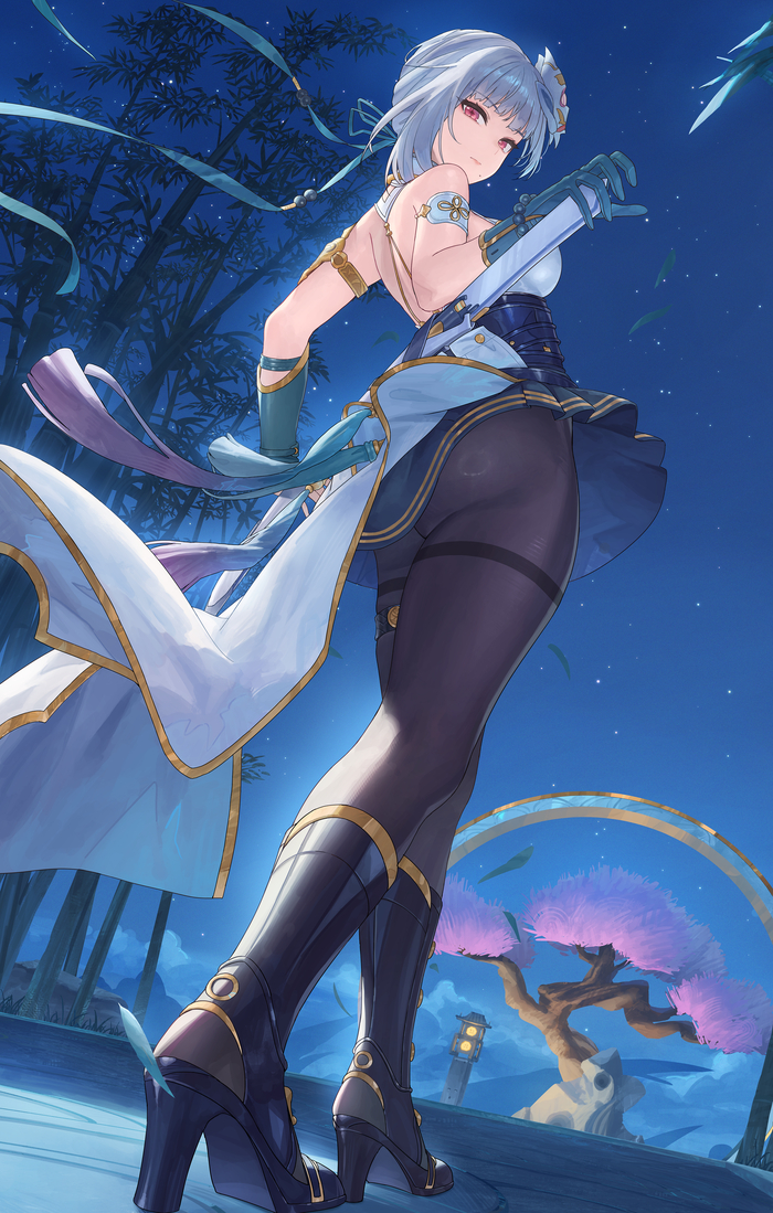 Sanhua Sanhua (Wuthering Waves), Anime Art, , Pixiv, Wuthering Waves