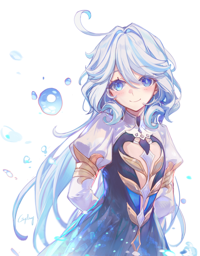   Genshin Impact, , Anime Art, Focalors (Genshin Impact), Furina (Genshin Impact), 