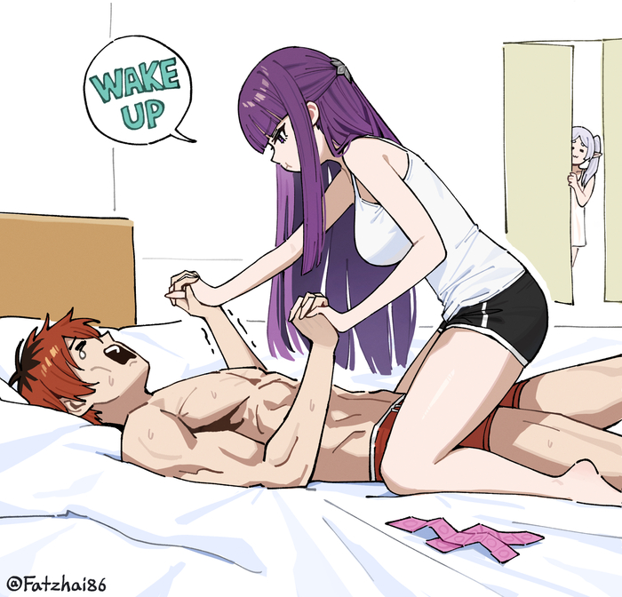    ! , Anime Art, Fern, Stark (Sousou no Frieren), Frieren, Sousou no Frieren