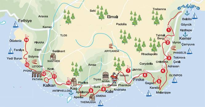 Ликийская тропа и основные достопримечательности