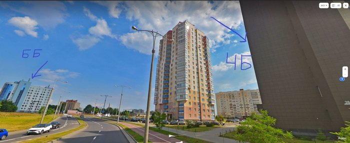Современная панорама этого места. Когда я работал, вместо высотки были деревья.