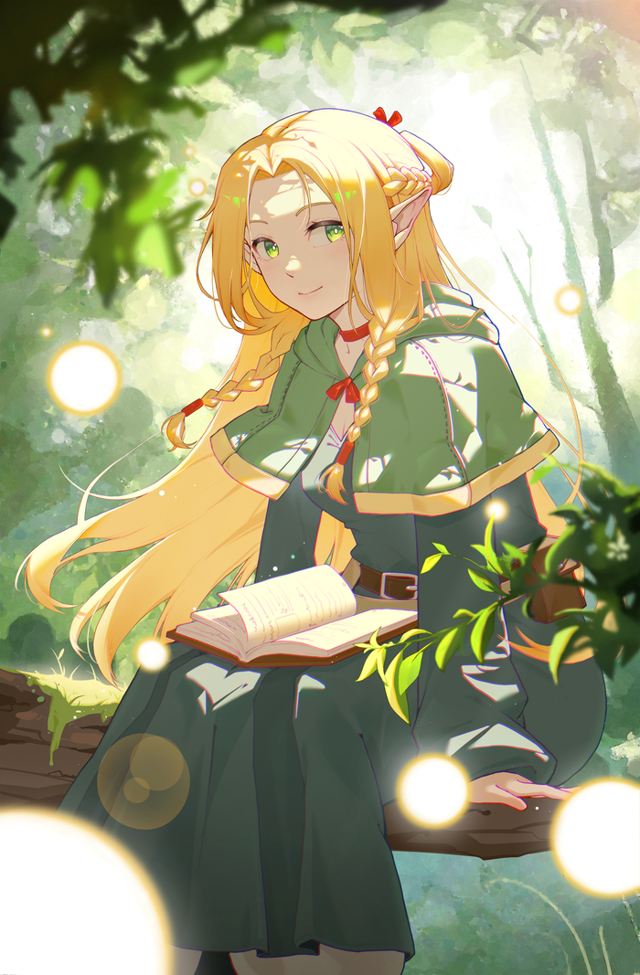 Marcille Anime Art, , Dungeon Meshi, Marcille Donato, , Pixiv