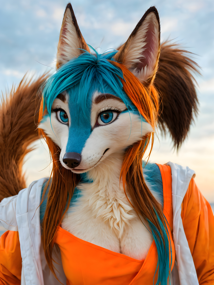    Wolfmks #2047 ,  , Furry Art, Furotica, Furotica female,  , Stable diffusion 3