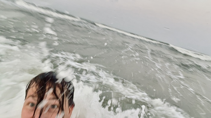 Каспийское море в шторм..)