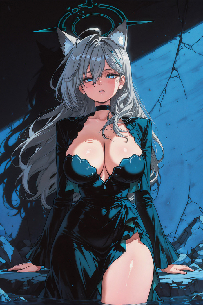  Blue Archive, Sunaookami Shiroko, Shiroko Terror, , , , Anime Art, ,  ,  , Animal Ears, 