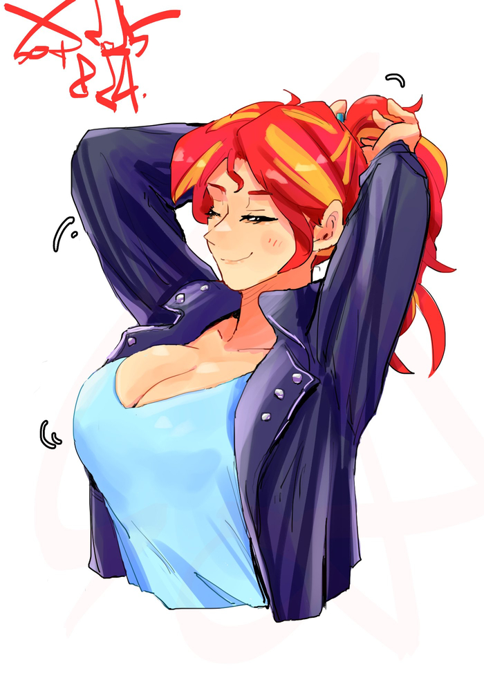 ! My Little Pony, Ponyart, Sunset Shimmer, Sozglitch, , 