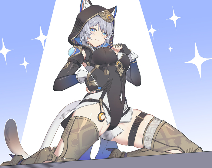  Honkai: Star Rail, Cipher (Honkai: Star Rail), , , , Anime Art, , Animal Ears, , Yumegiwa (skgl thx)